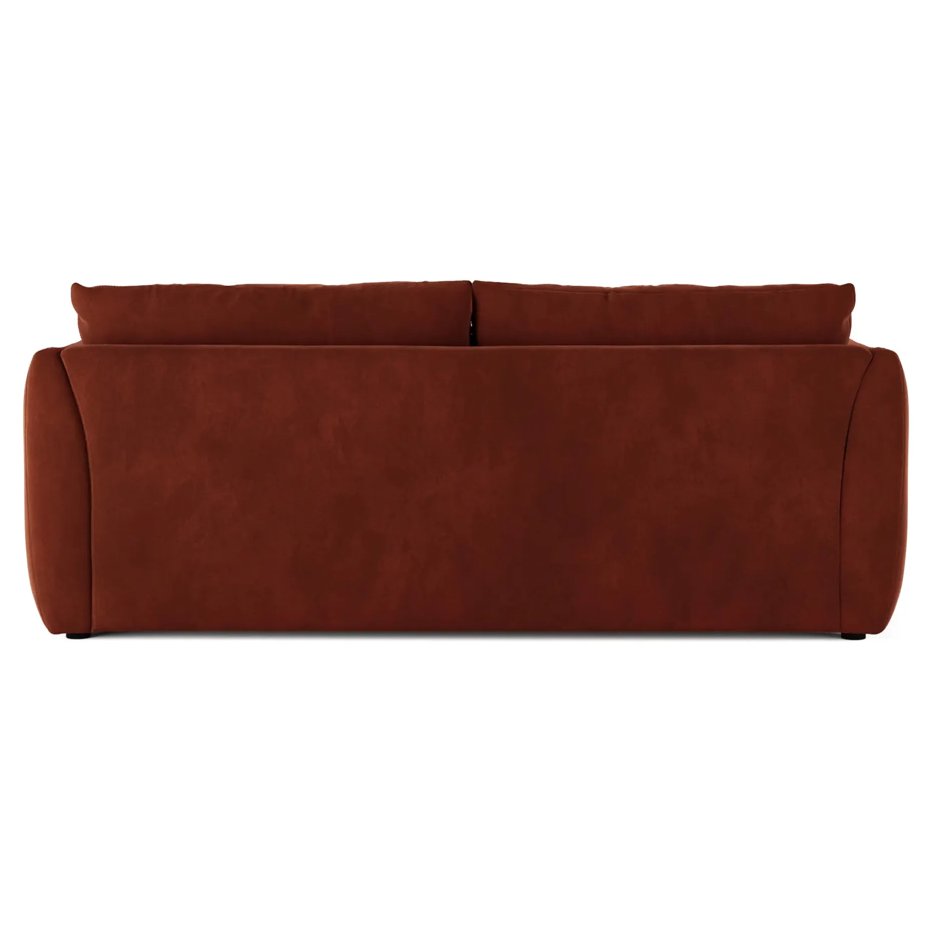 Leigh 86" Velvet Reversible Storage Sleeper Sectional - Hale Rust
