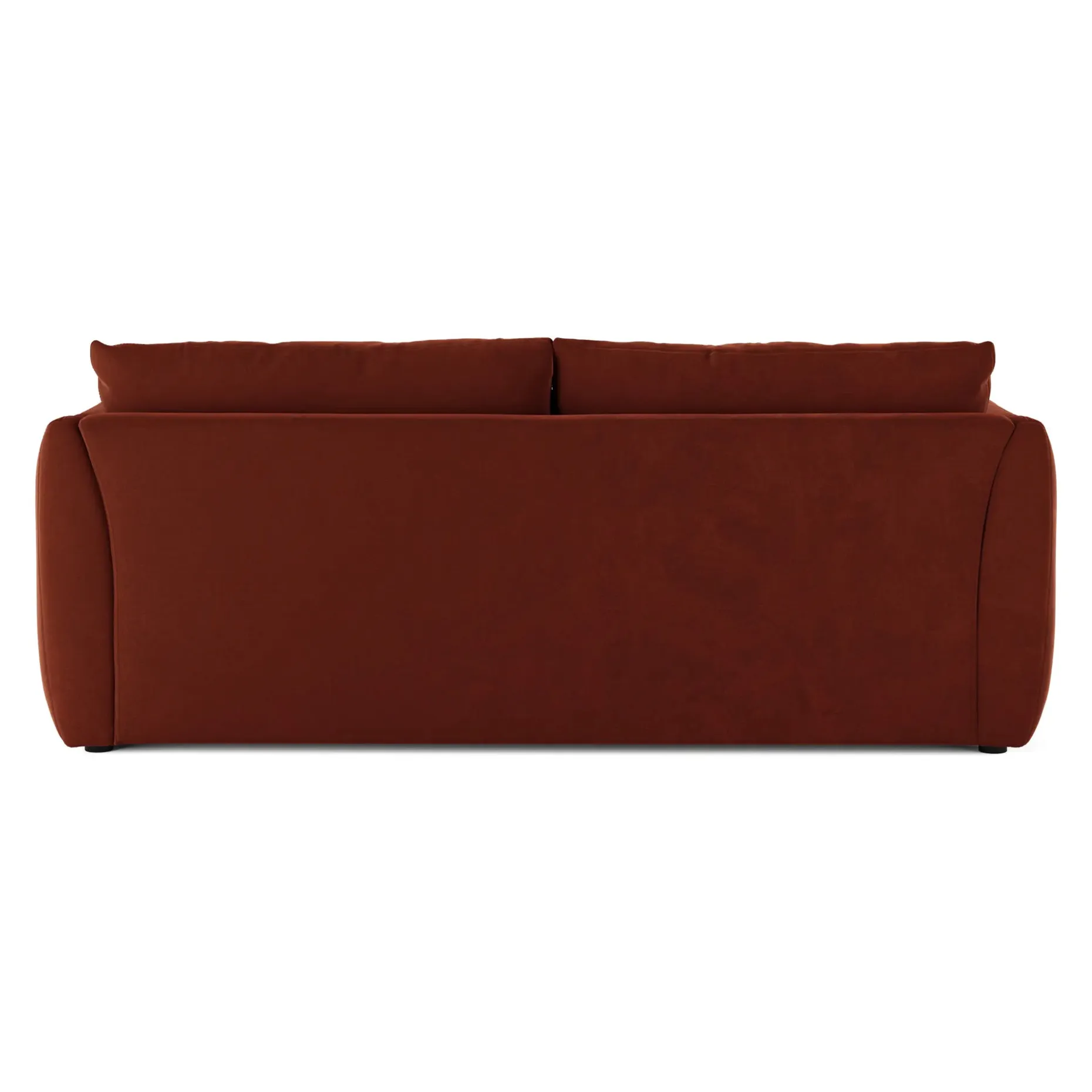 Leigh 86" Velvet Reversible Storage Sleeper Sectional - Hale Rust