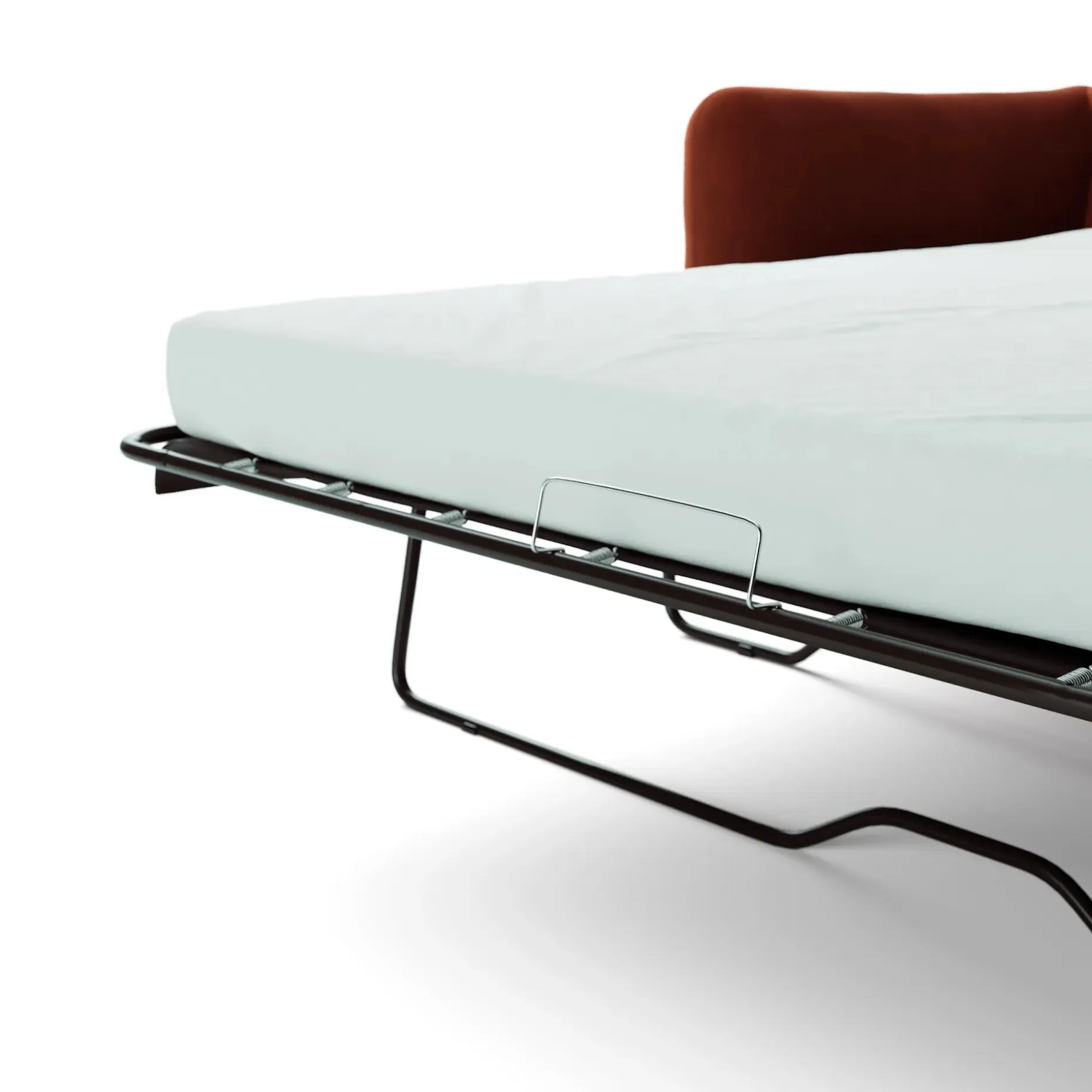 Leigh 86" Velvet Reversible Storage Sleeper Sectional - Hale Rust