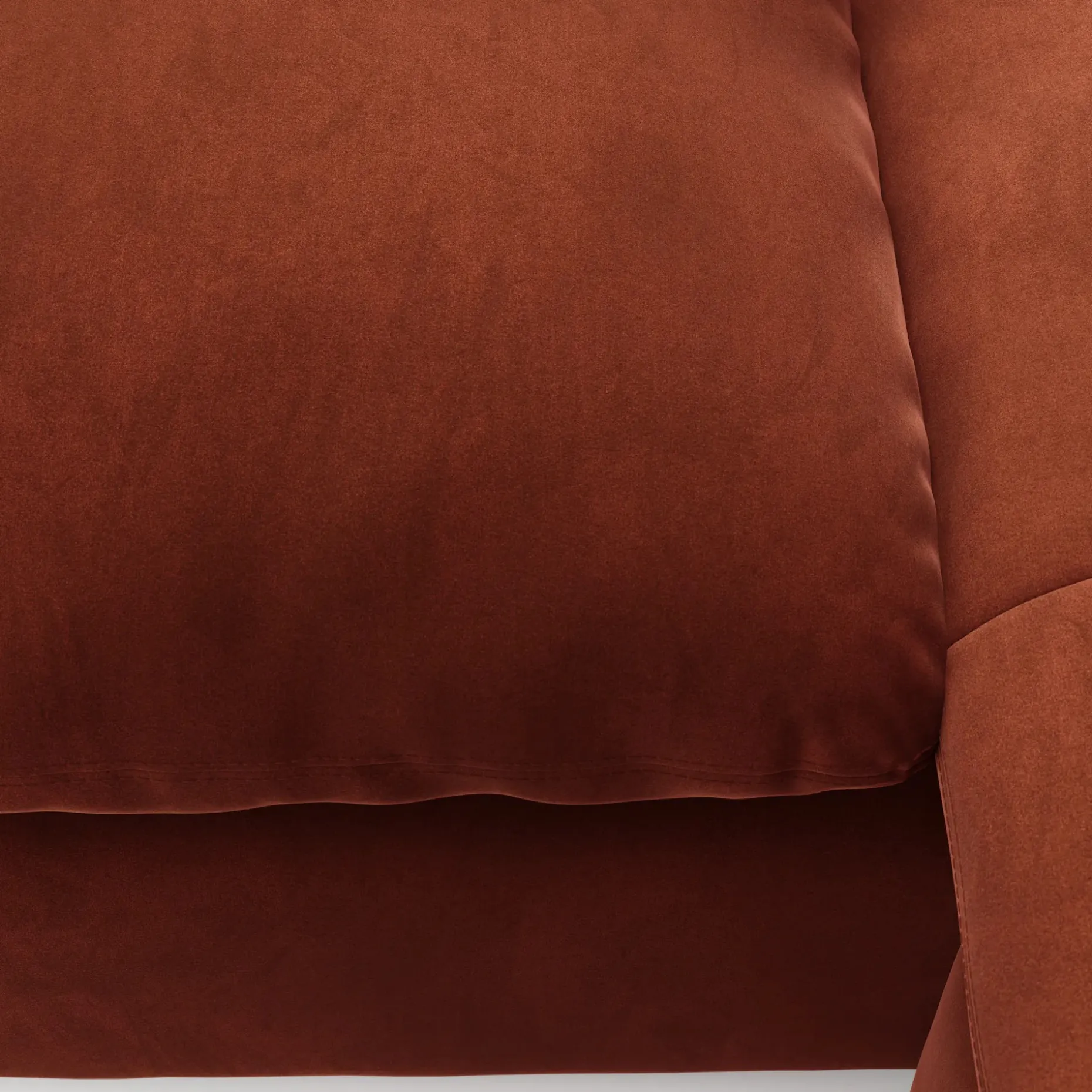 Leigh 86" Velvet Reversible Storage Sleeper Sectional - Hale Rust