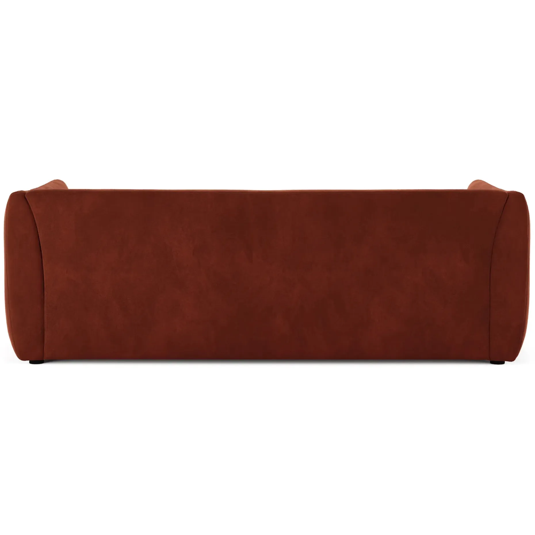 Leigh 86" Velvet Reversible Storage Sleeper Sectional - Hale Rust