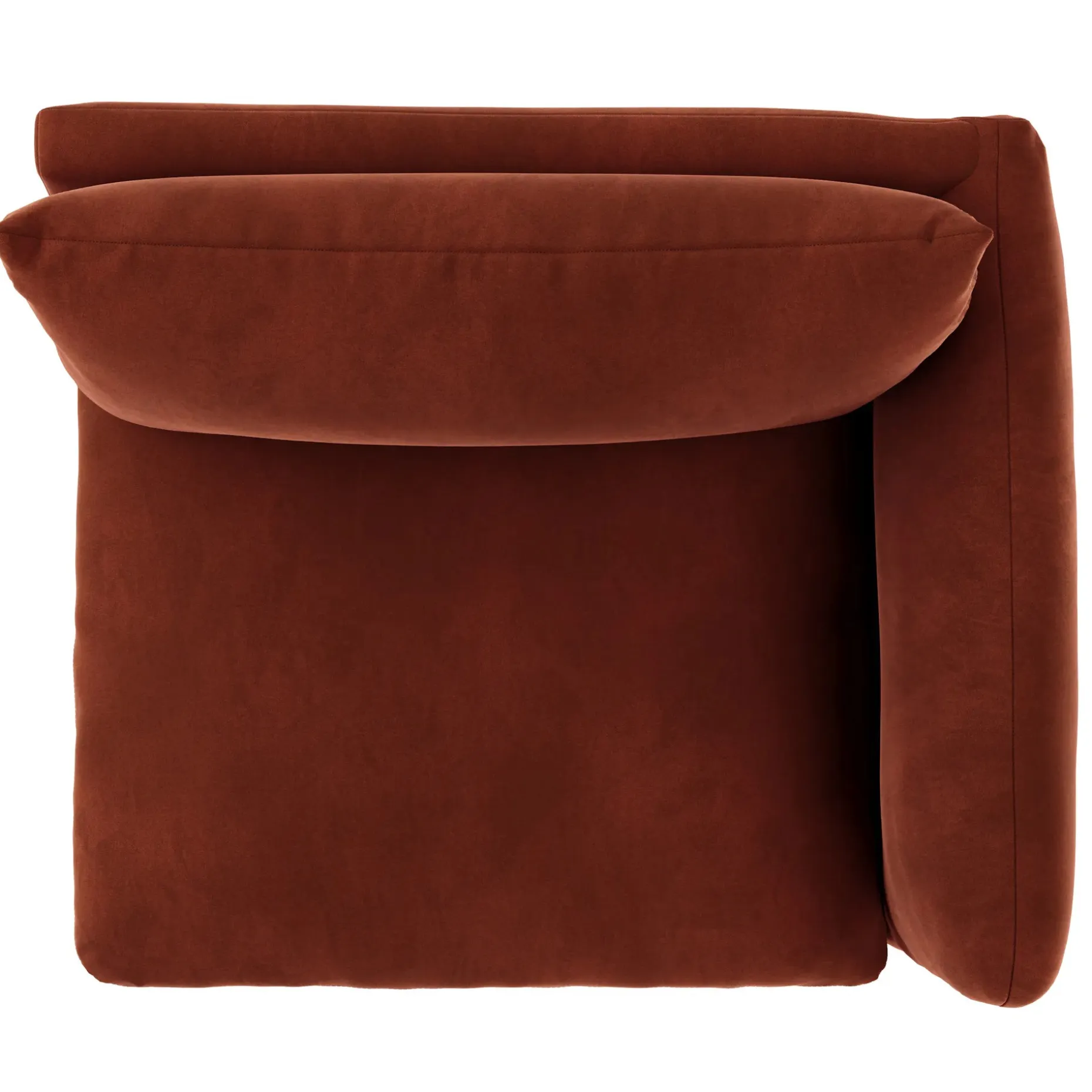 Leigh 46" Velvet Right Arm Module - Hale Rust