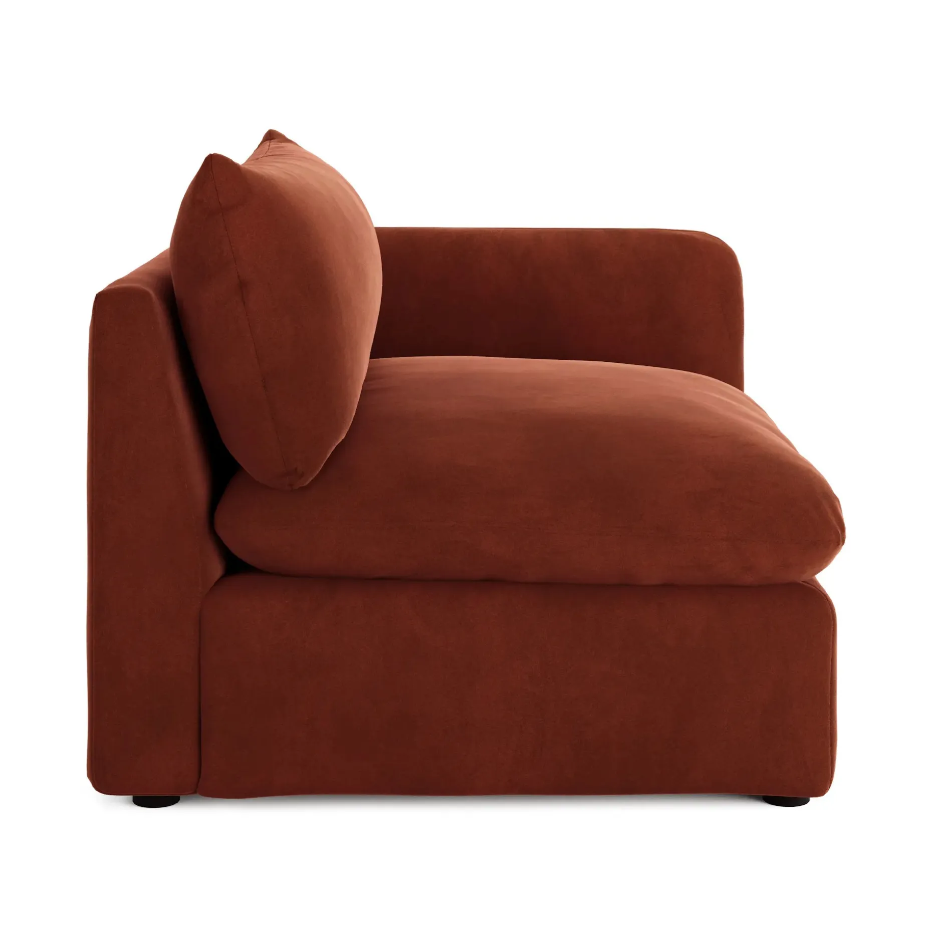 Leigh 46" Velvet Right Arm Module - Hale Rust
