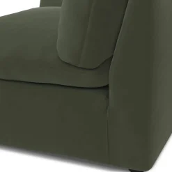 Leigh 46" Velvet Right Arm Module - Hale Fir Green