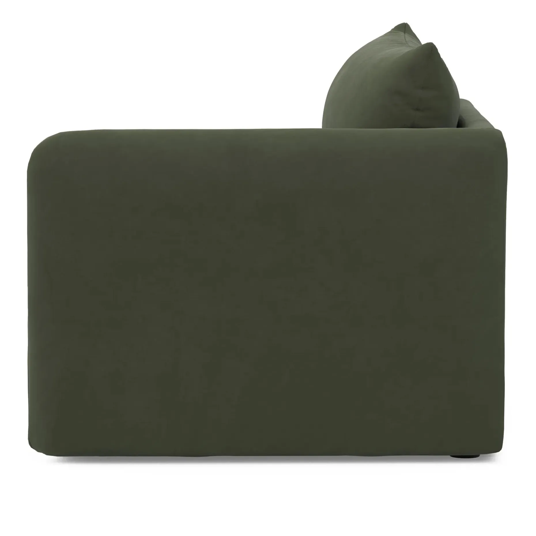 Leigh 46" Velvet Right Arm Module - Hale Fir Green