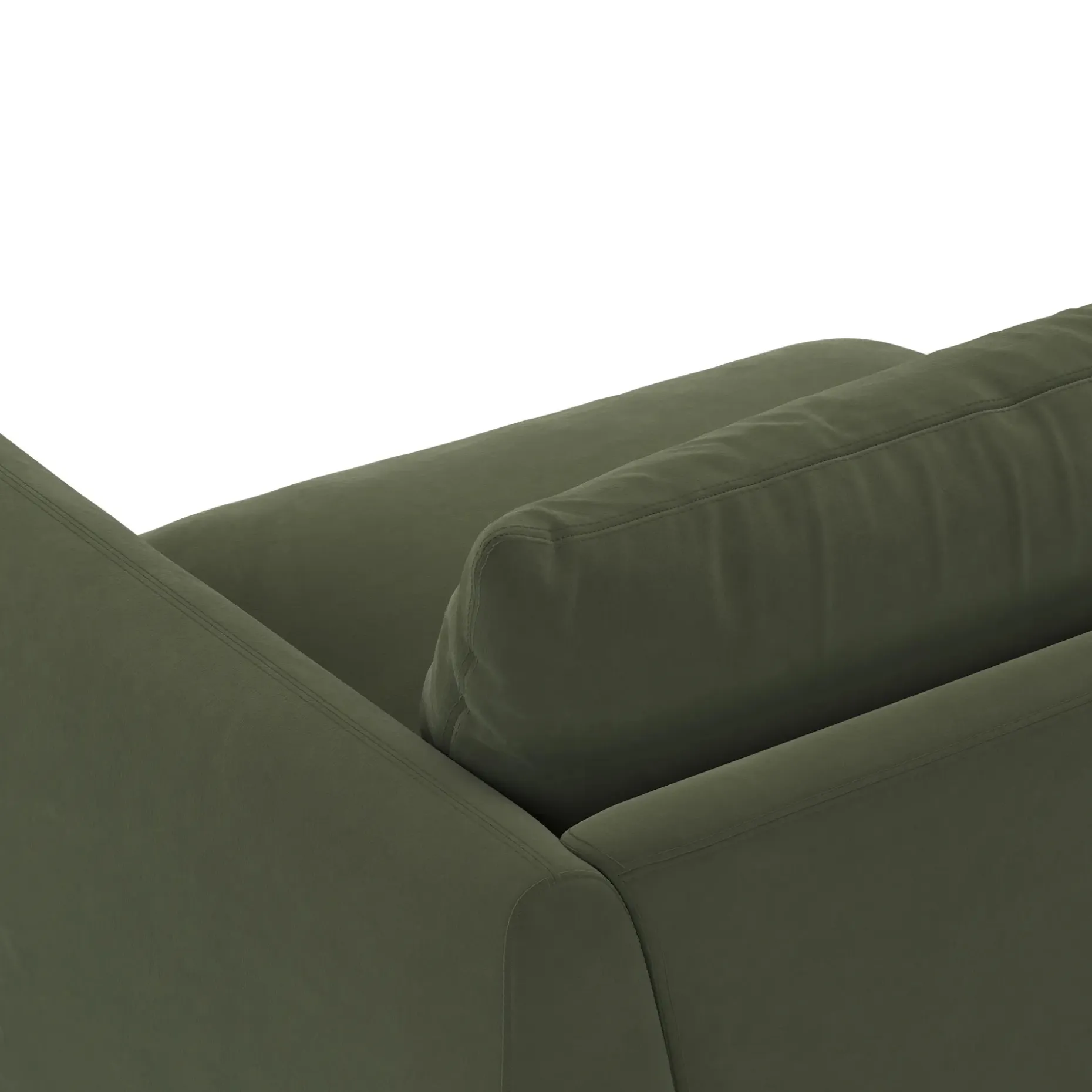Leigh 46" Velvet Right Arm Module - Hale Fir Green