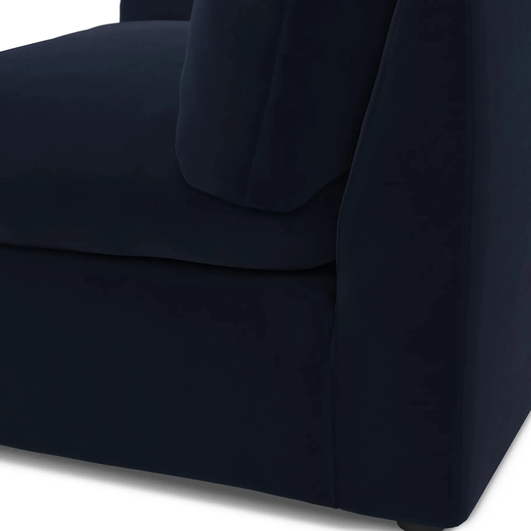 Leigh 46" Velvet Right Arm Module - Hale Ink