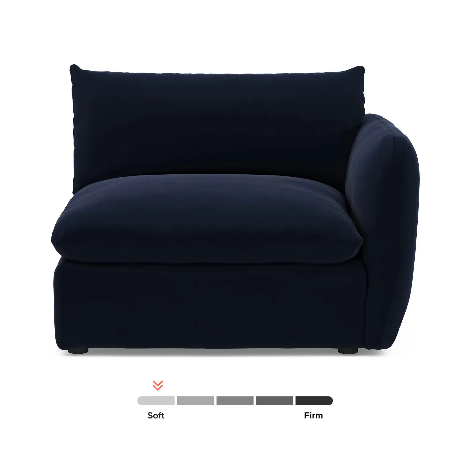 Leigh 46" Velvet Right Arm Module - Hale Ink