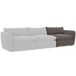 Leigh 46" Velvet Right Arm Module - Hale Warm Gray