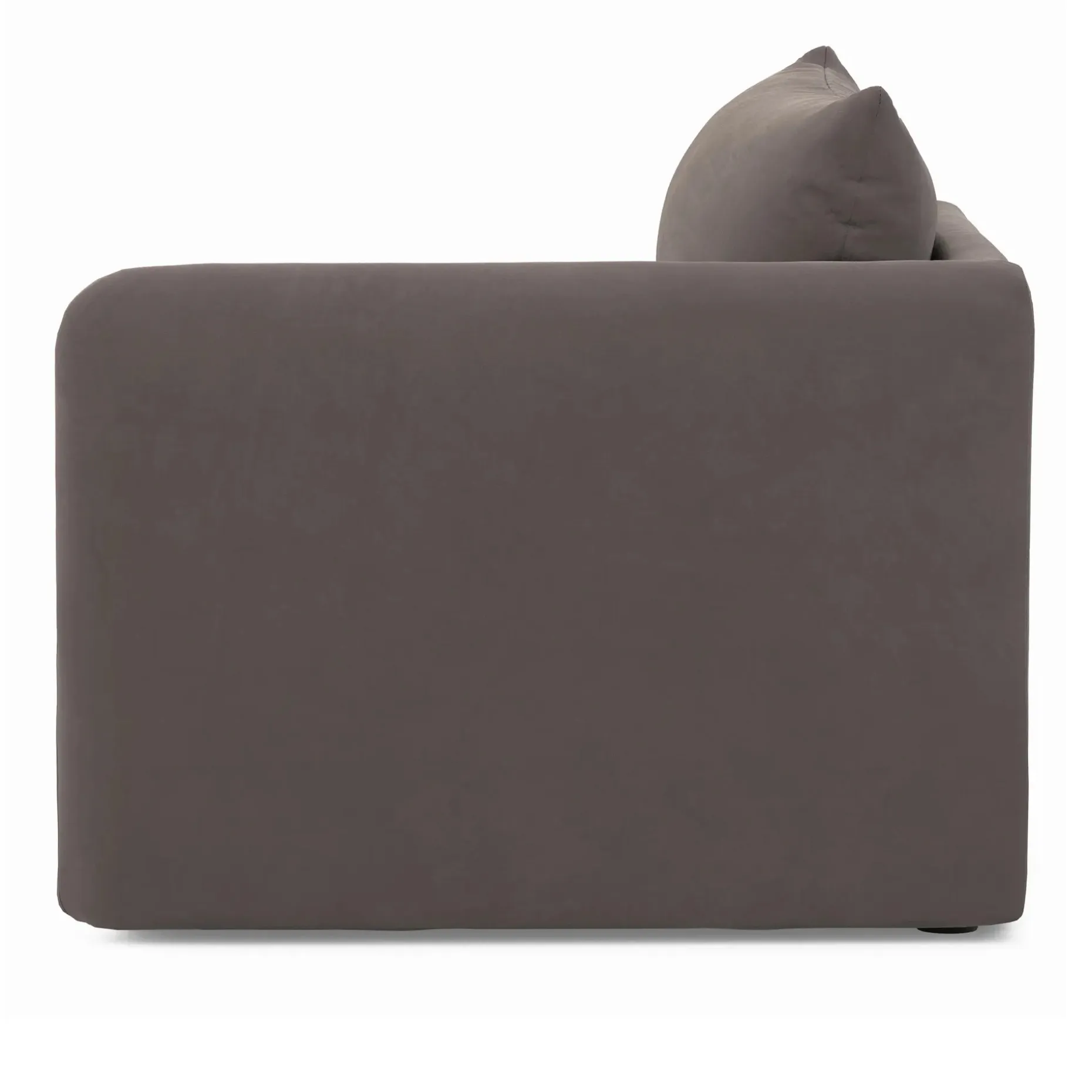 Leigh 46" Velvet Right Arm Module - Hale Warm Gray