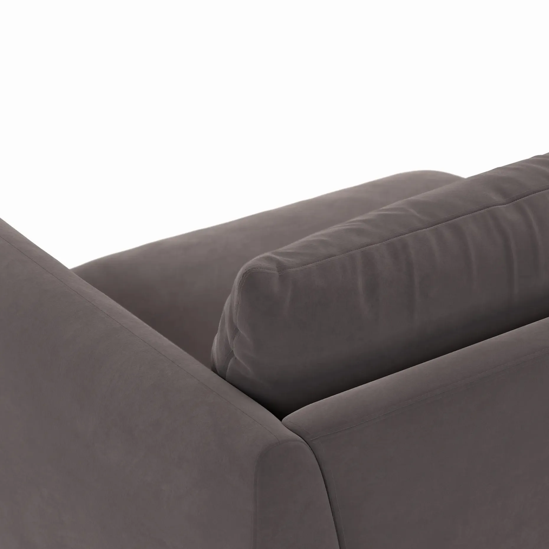 Leigh 46" Velvet Right Arm Module - Hale Warm Gray