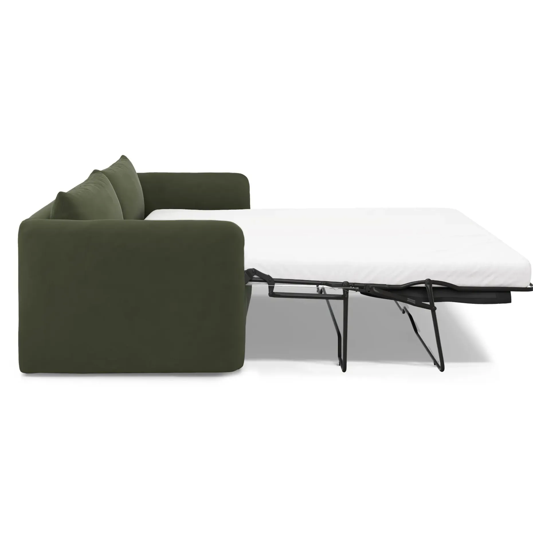 Leigh 86" Velvet Sofa Bed - Hale Fir Green