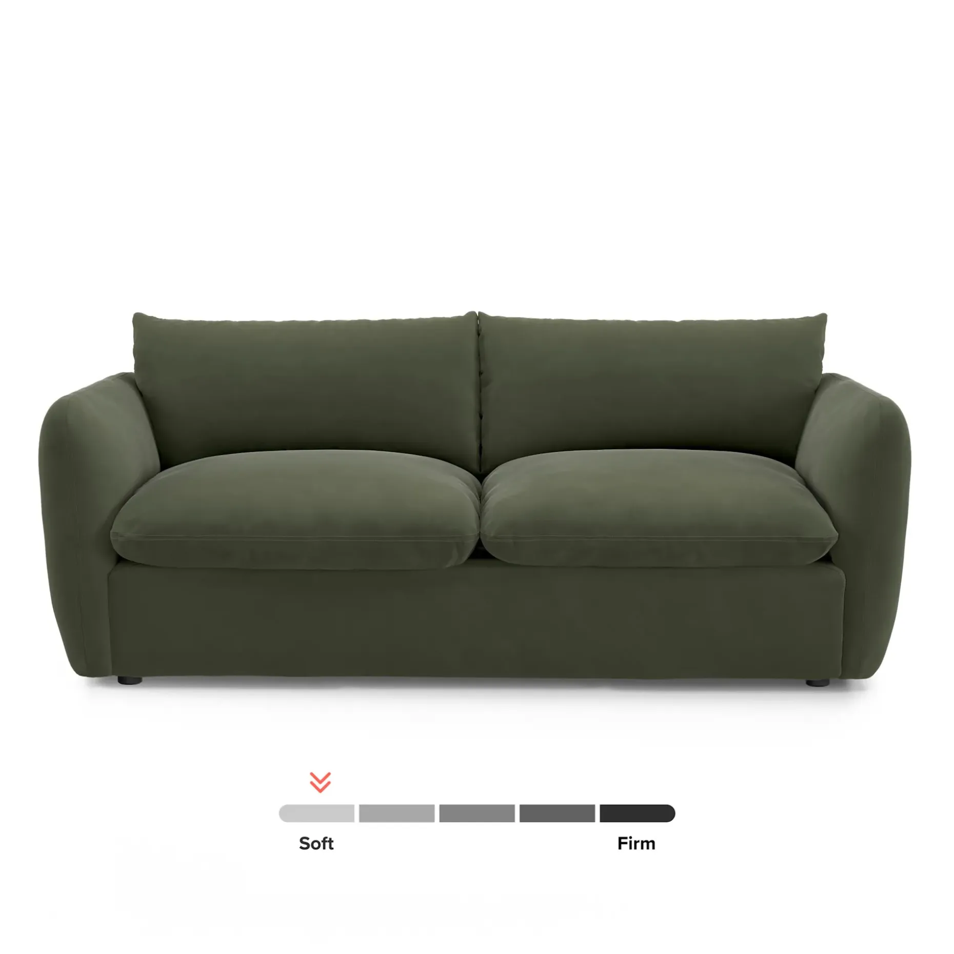 Leigh 86" Velvet Sofa Bed - Hale Fir Green