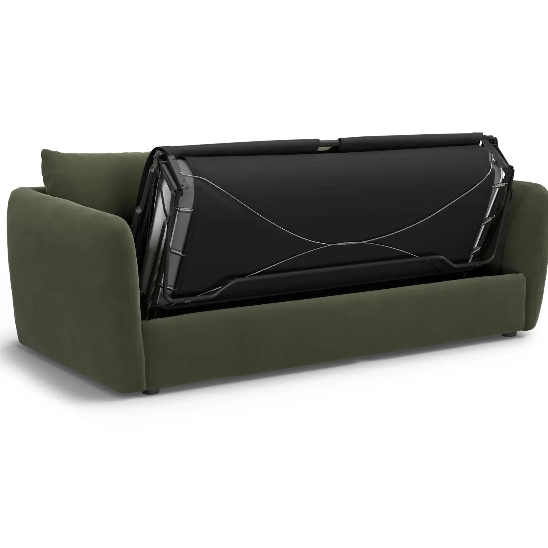 Leigh 86" Velvet Sofa Bed - Hale Fir Green