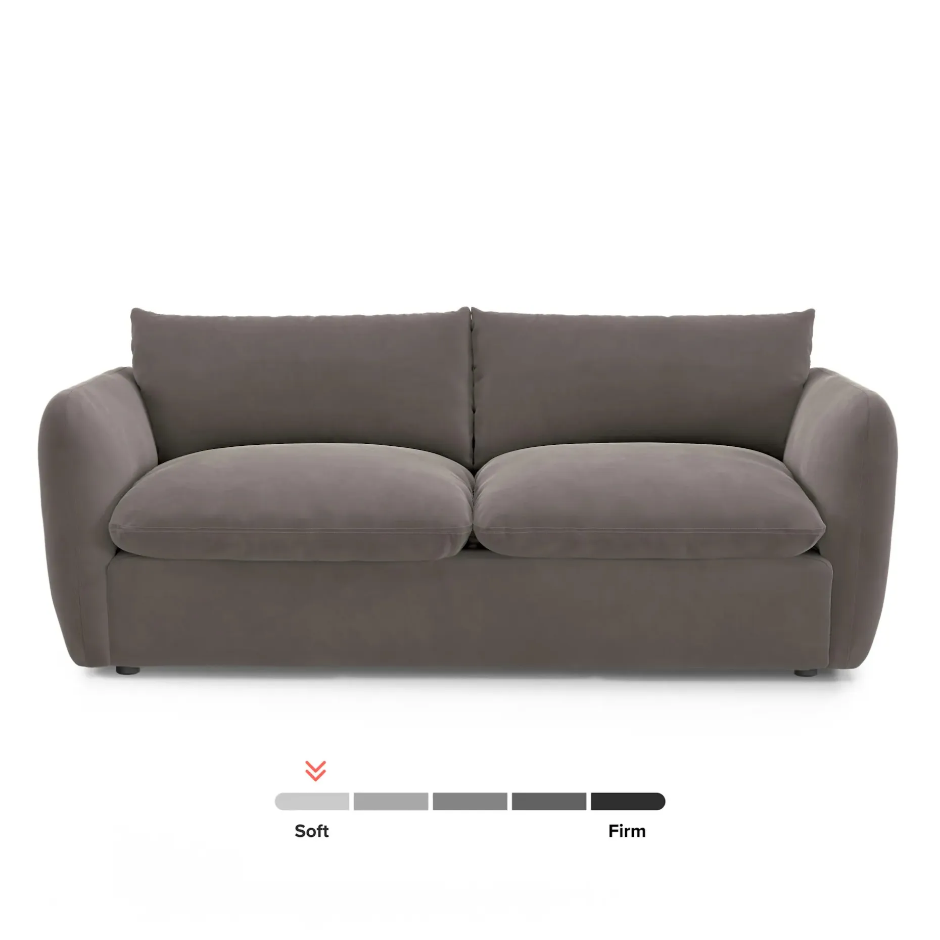 Leigh 86" Velvet Sofa Bed - Hale Warm Gray