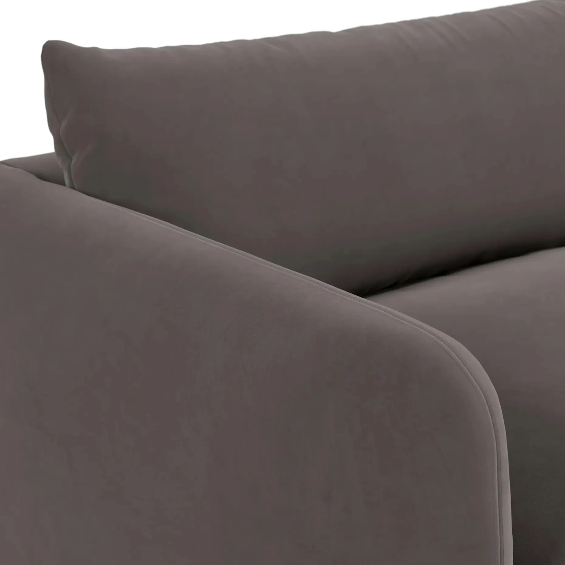 Leigh 86" Velvet Sofa Bed - Hale Warm Gray