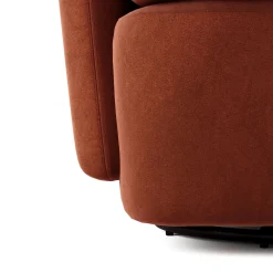 Leigh 33" Velvet Swivel Lounge Chair - Hale Rust
