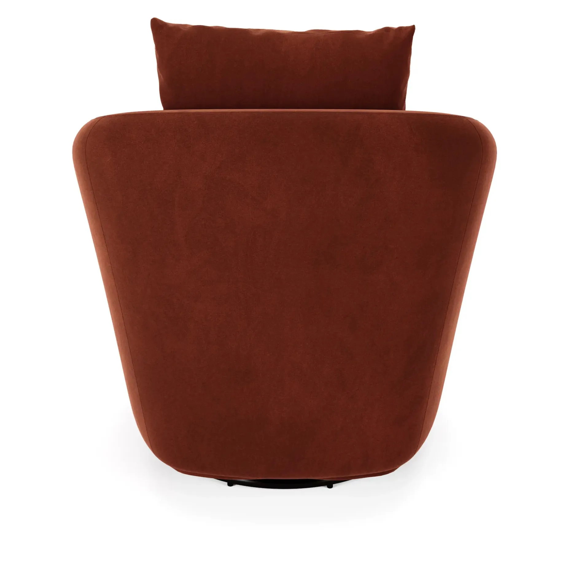 Leigh 33" Velvet Swivel Lounge Chair - Hale Rust