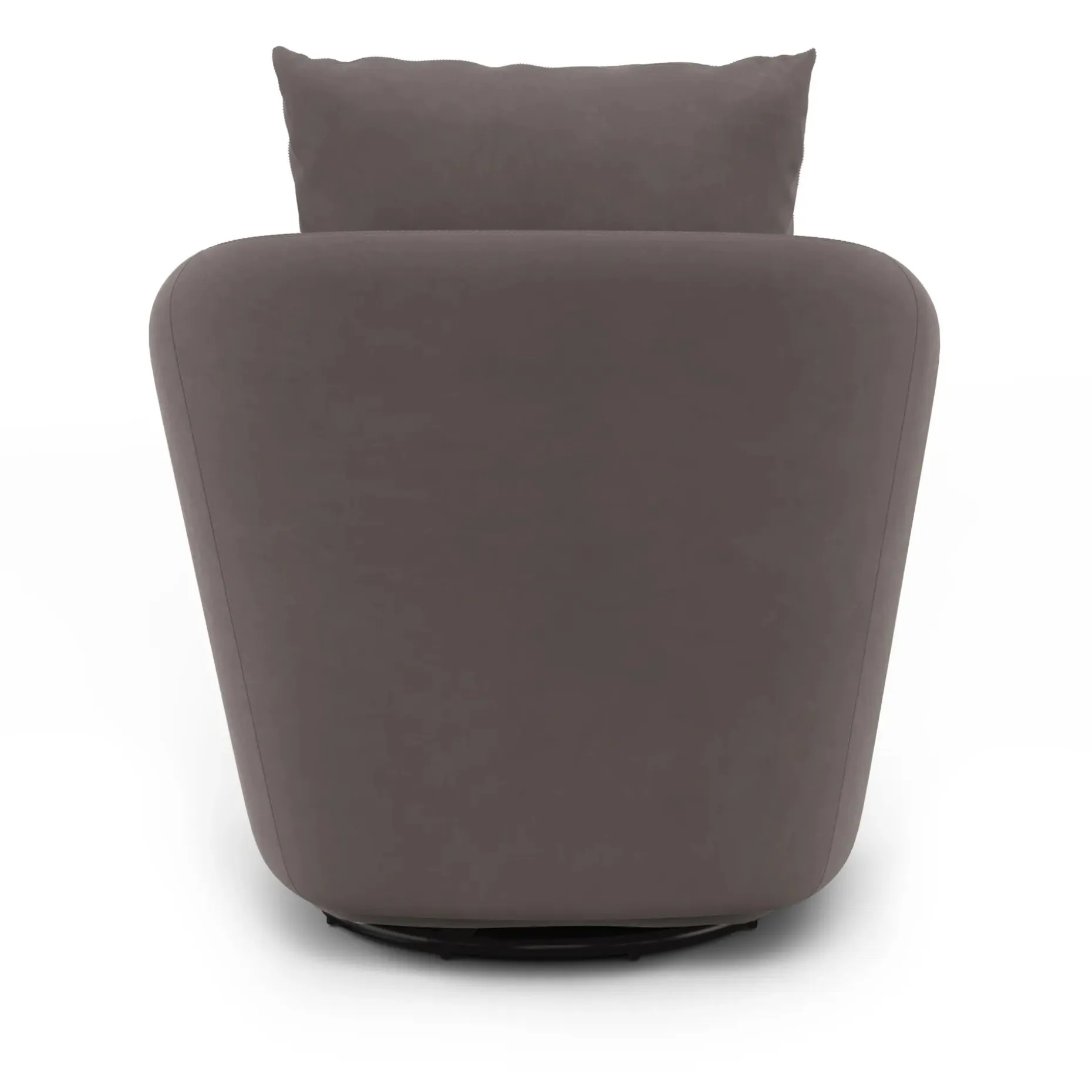 Leigh 33" Velvet Swivel Lounge Chair - Hale Warm Gray