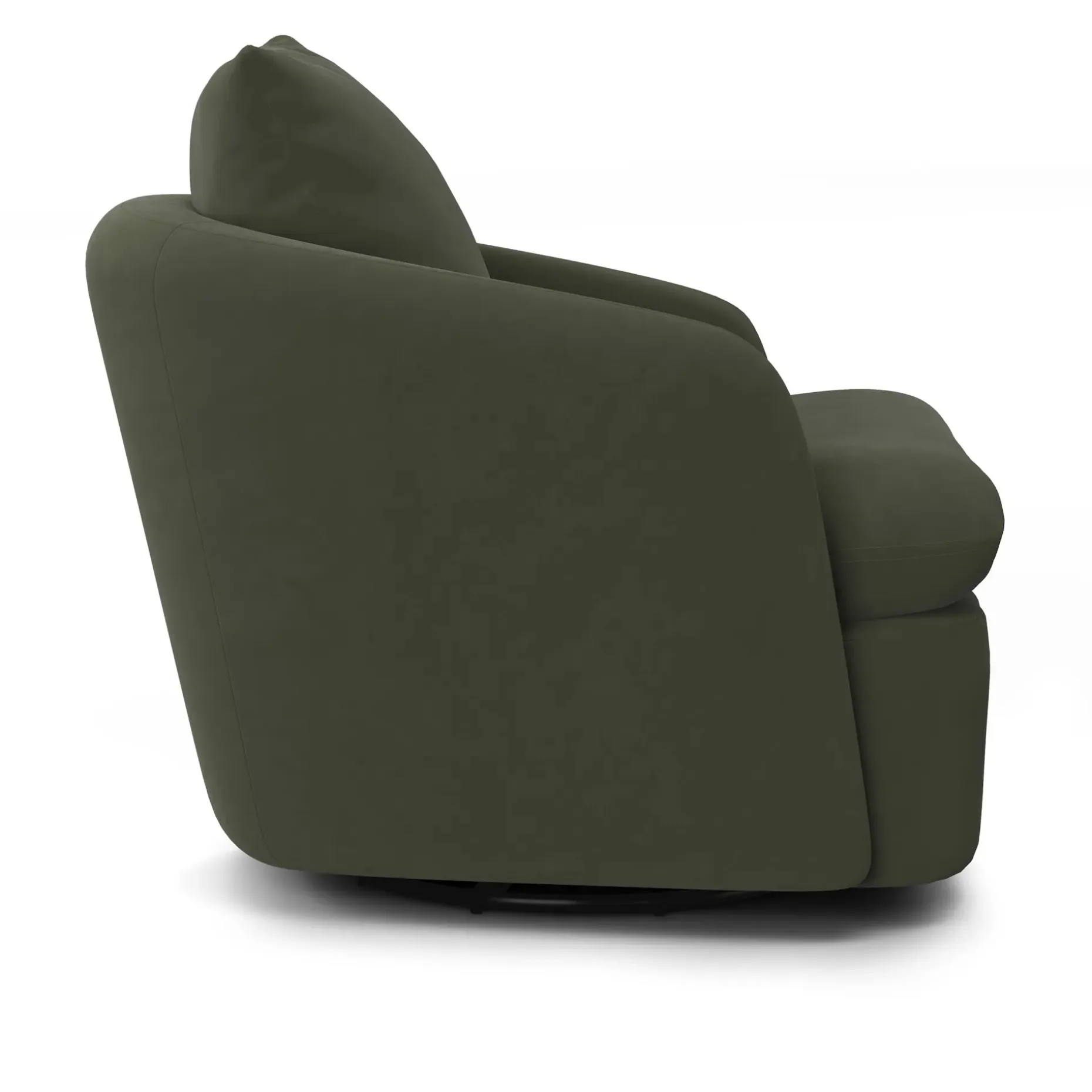 Leigh 33" Velvet Swivel Lounge Chair - Hale Fir Green