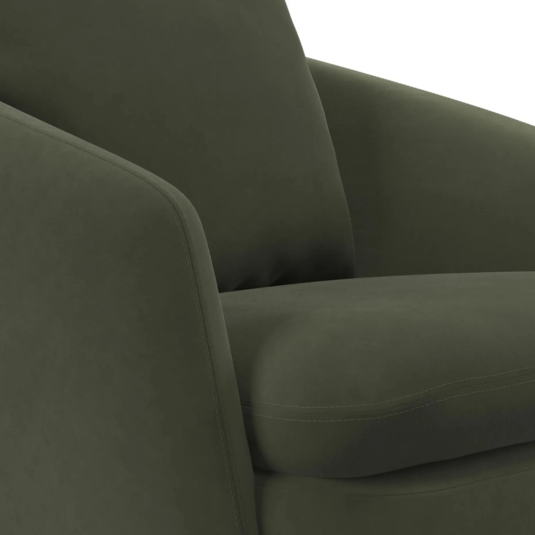 Leigh 33" Velvet Swivel Lounge Chair - Hale Fir Green
