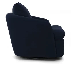 Leigh 33" Velvet Swivel Lounge Chair - Hale Ink