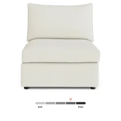 Lenae 32" Armless Chair Module - Savoy Ivory