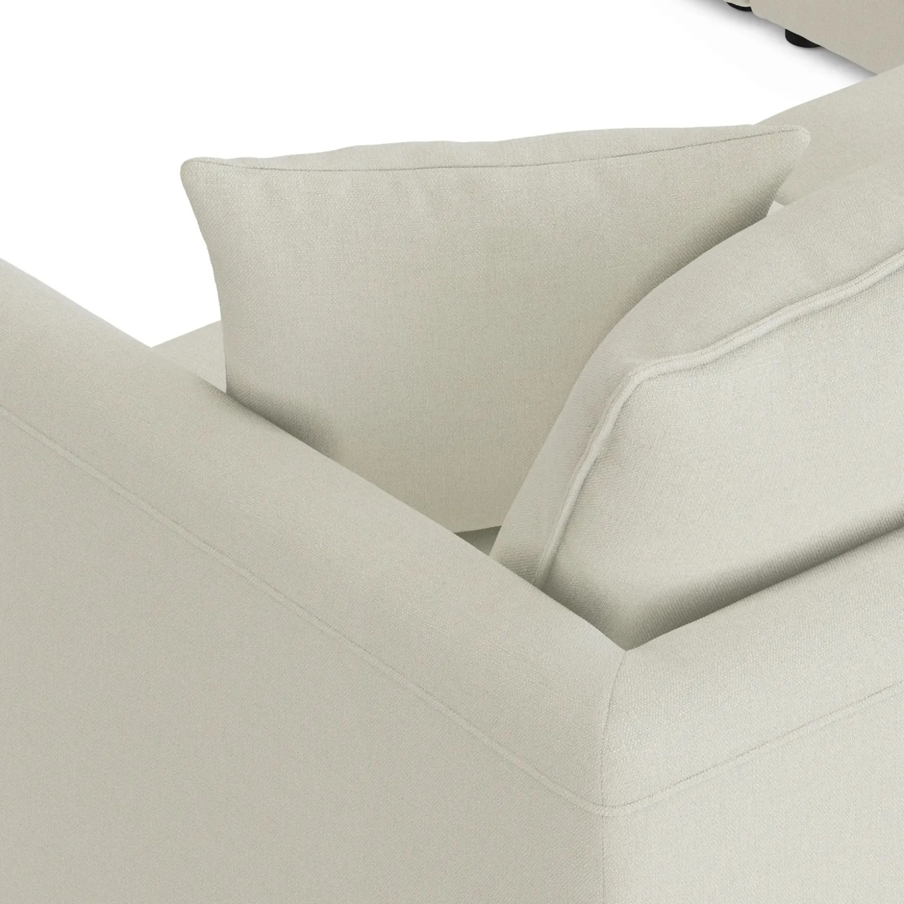 Lenae 106" Corner Sectional - Savoy Ivory