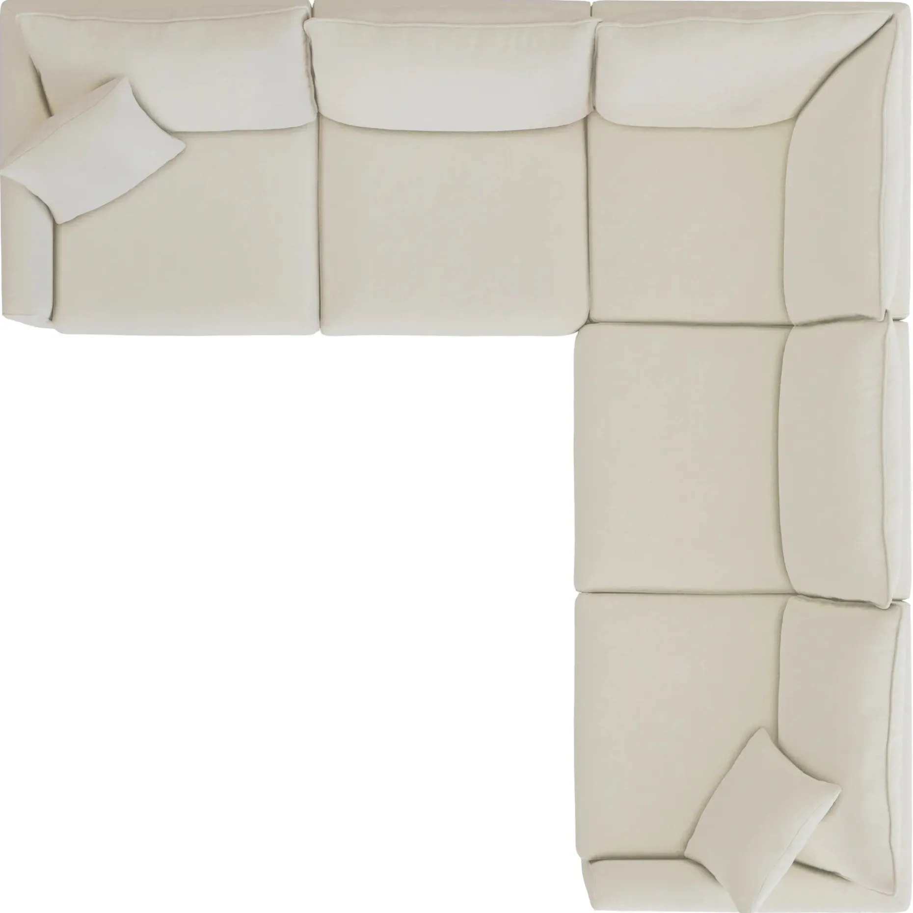 Lenae 106" Corner Sectional - Savoy Ivory