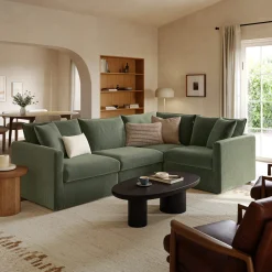 Lenae 106" Modular L-Shape Sectional - Eleos Green