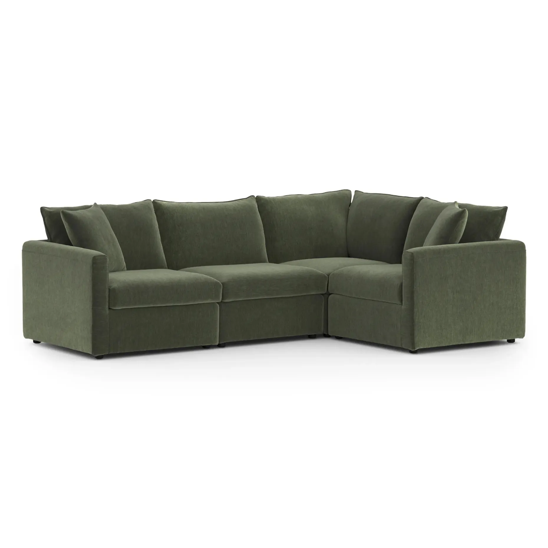 Lenae 106" Modular L-Shape Sectional - Eleos Green