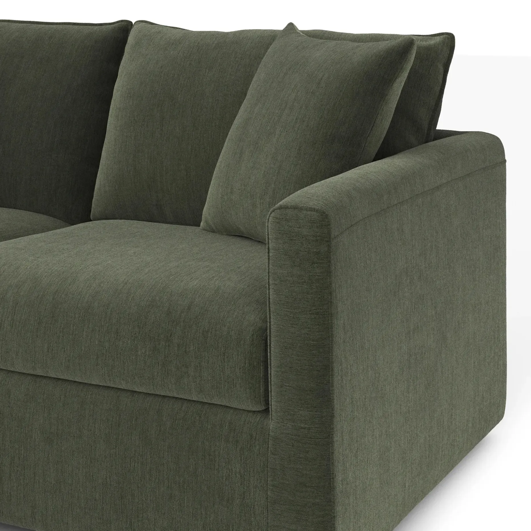 Lenae 106" Modular L-Shape Sectional - Eleos Green