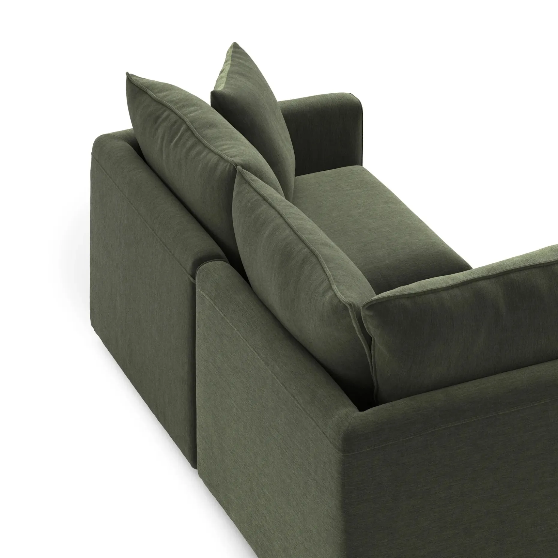 Lenae 106" Modular L-Shape Sectional - Eleos Green