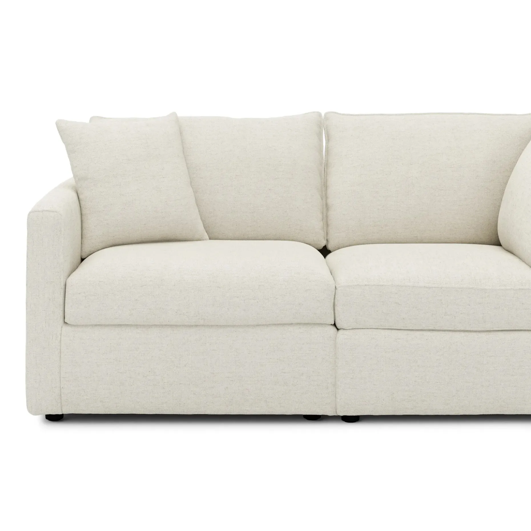 Lenae 106" Modular L-Shape Sectional - Savoy Ivory