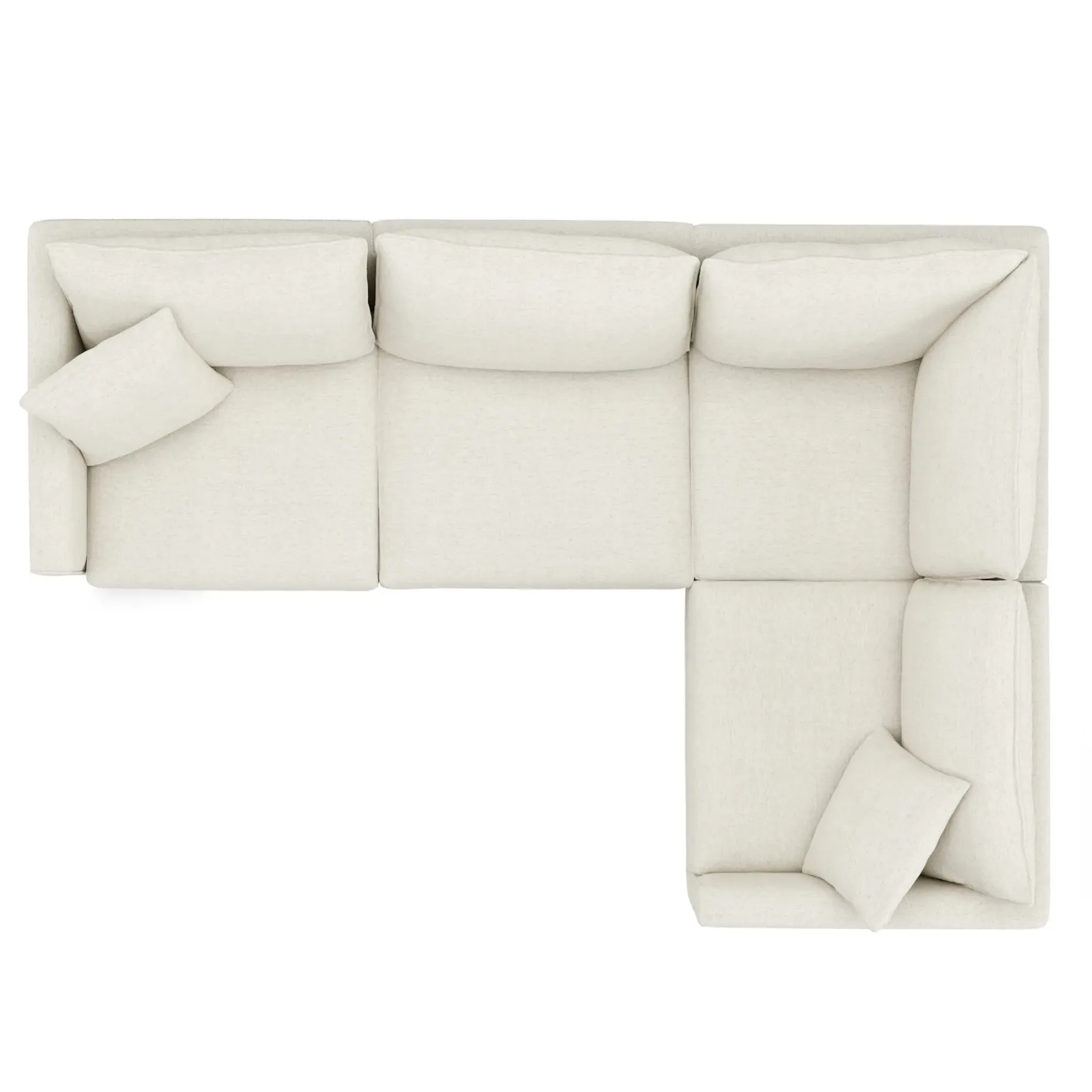 Lenae 106" Modular L-Shape Sectional - Savoy Ivory