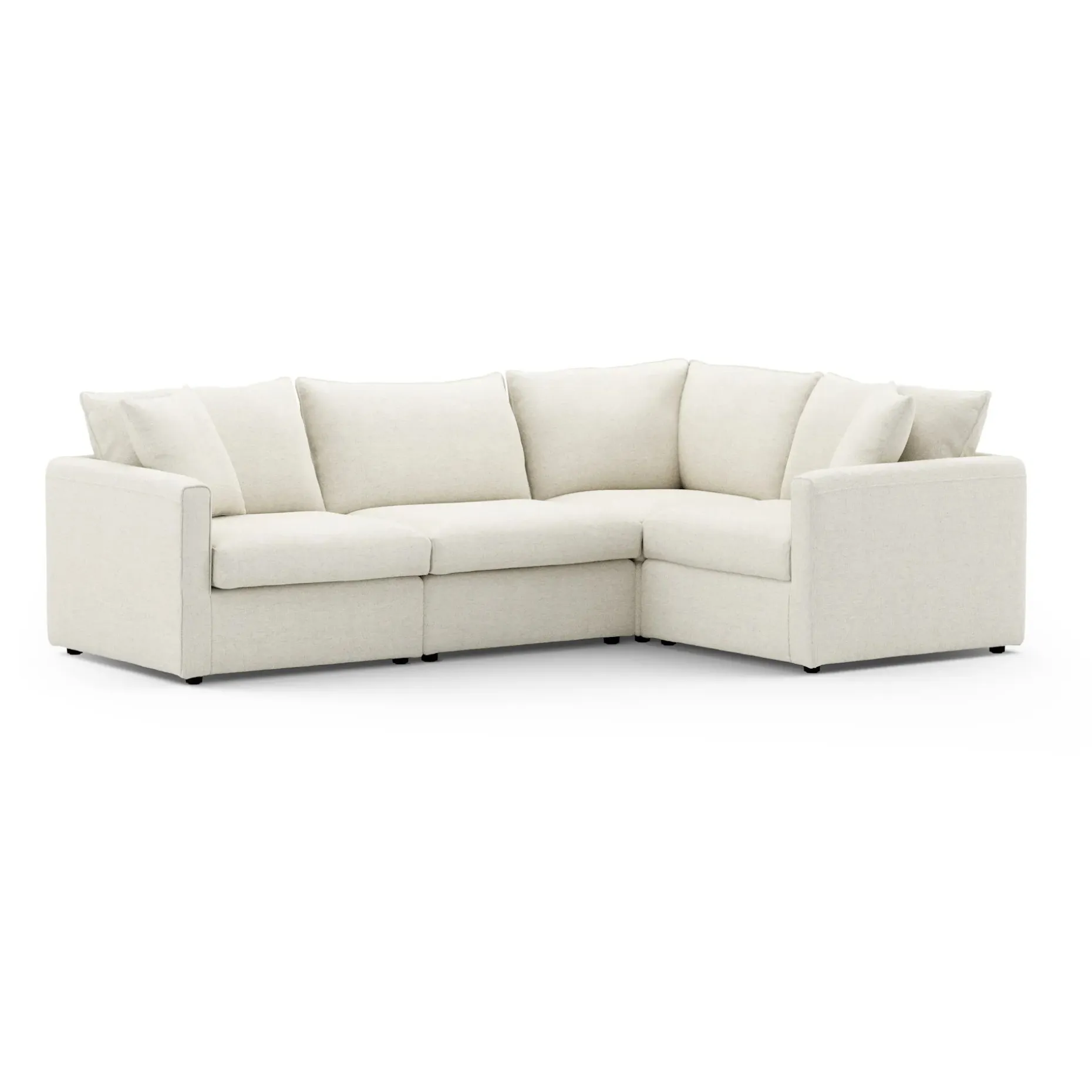 Lenae 106" Modular L-Shape Sectional - Savoy Ivory