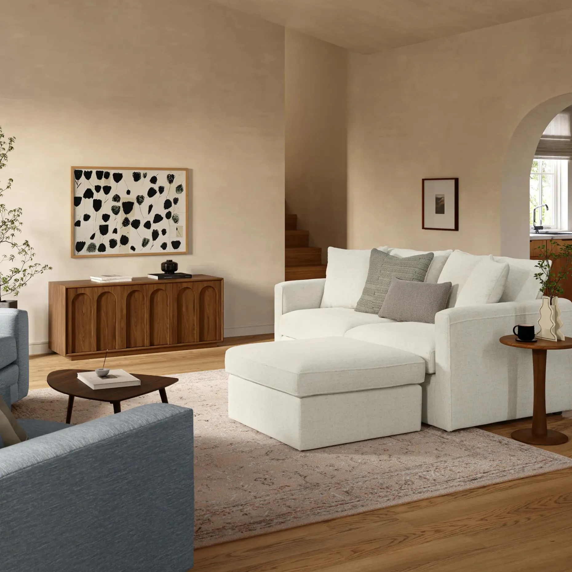 Lenae 72" Modular Sectional - Savoy Ivory