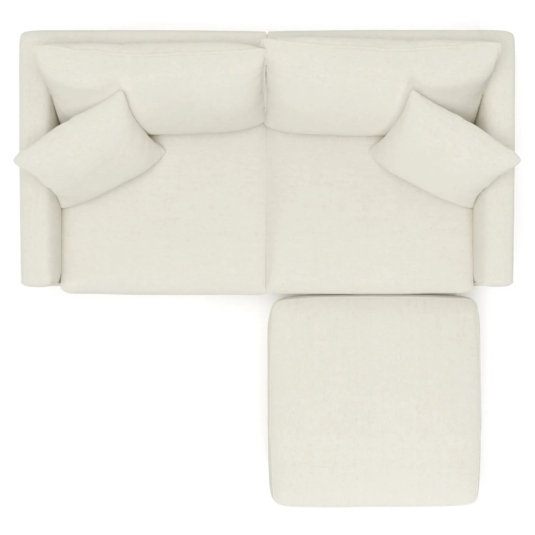 Lenae 72" Modular Sectional - Savoy Ivory
