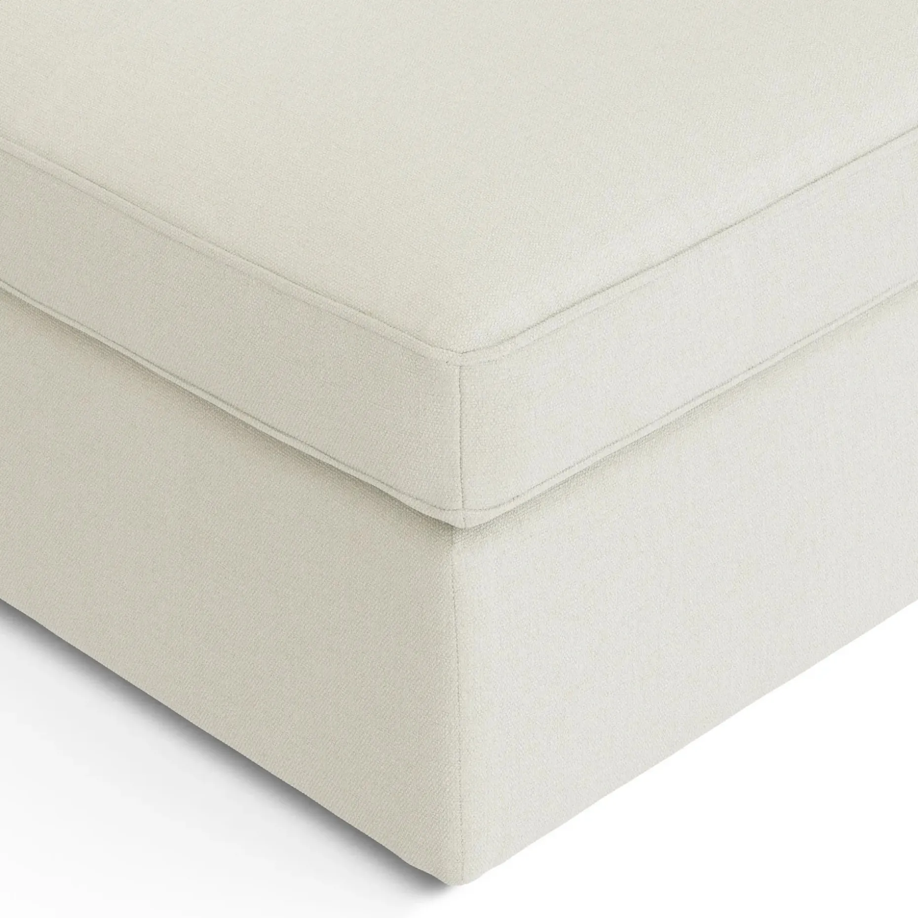 Lenae 33" Ottoman - Savoy Ivory