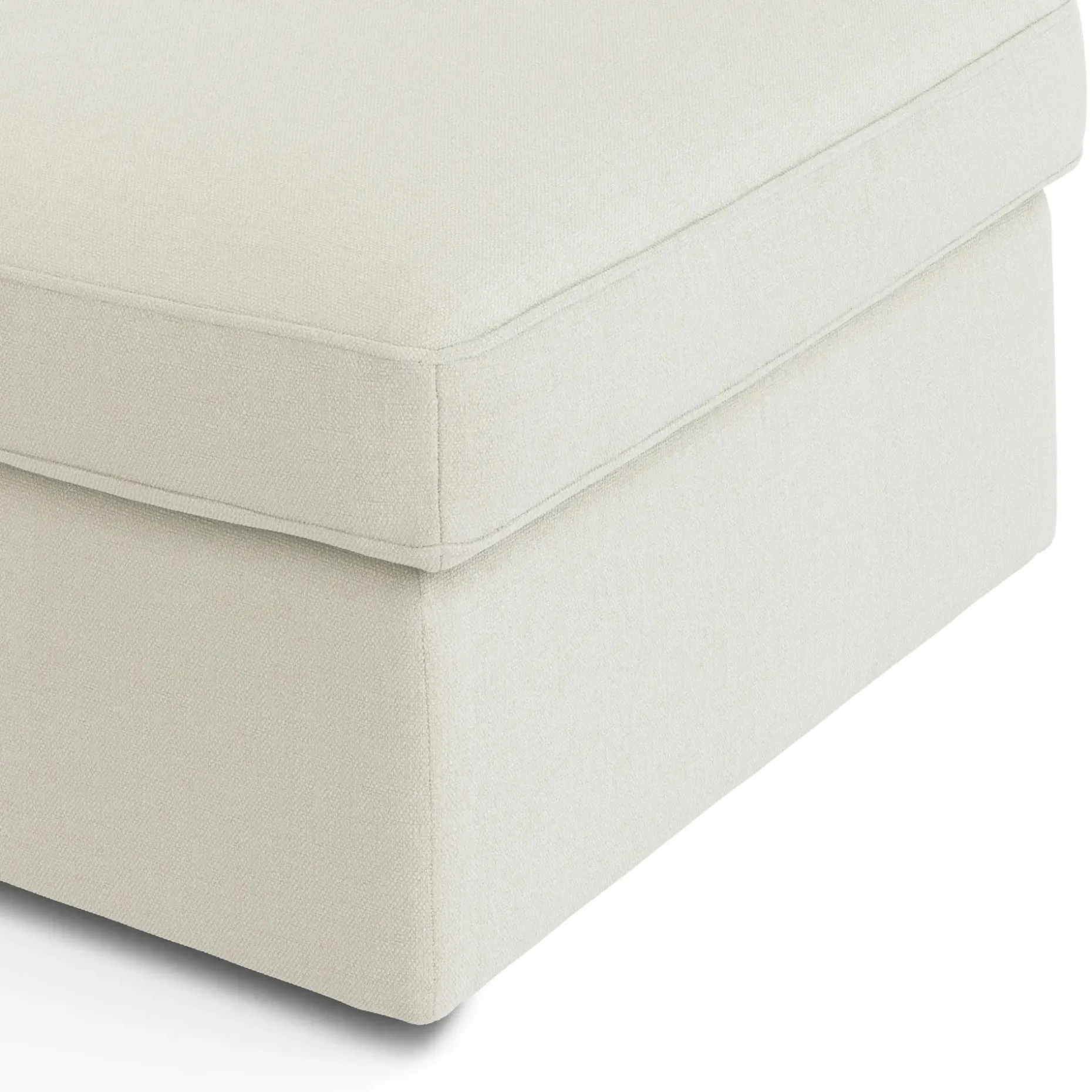 Lenae 33" Ottoman - Savoy Ivory