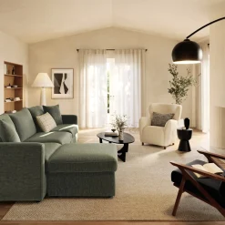 Lenae 104.5" Reversible Modular Sectional - Eleos Green