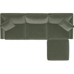 Lenae 104.5" Reversible Modular Sectional - Eleos Green