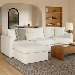 Lenae 104" Reversible Modular Sectional - Savoy Ivory