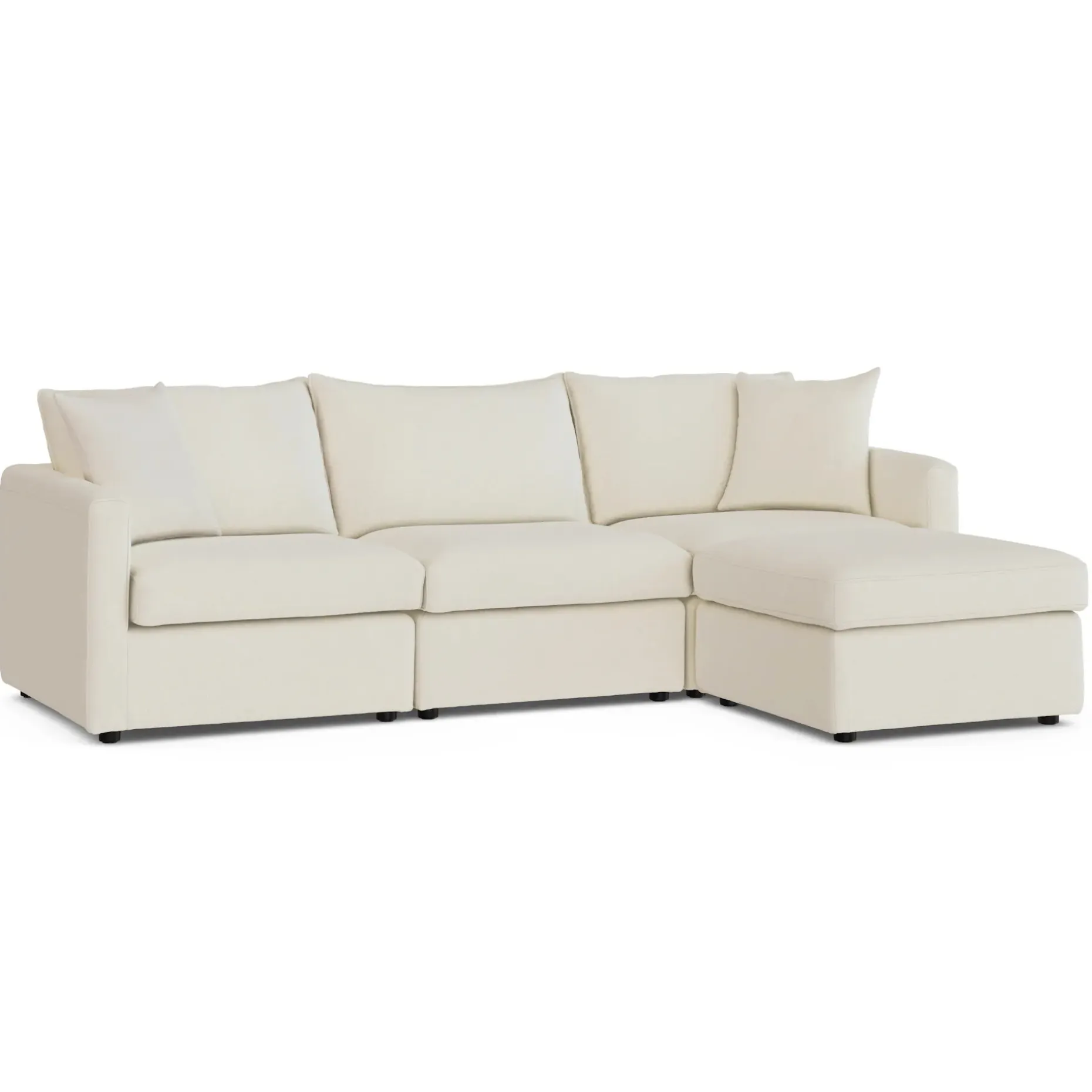 Lenae 104" Reversible Modular Sectional - Savoy Ivory