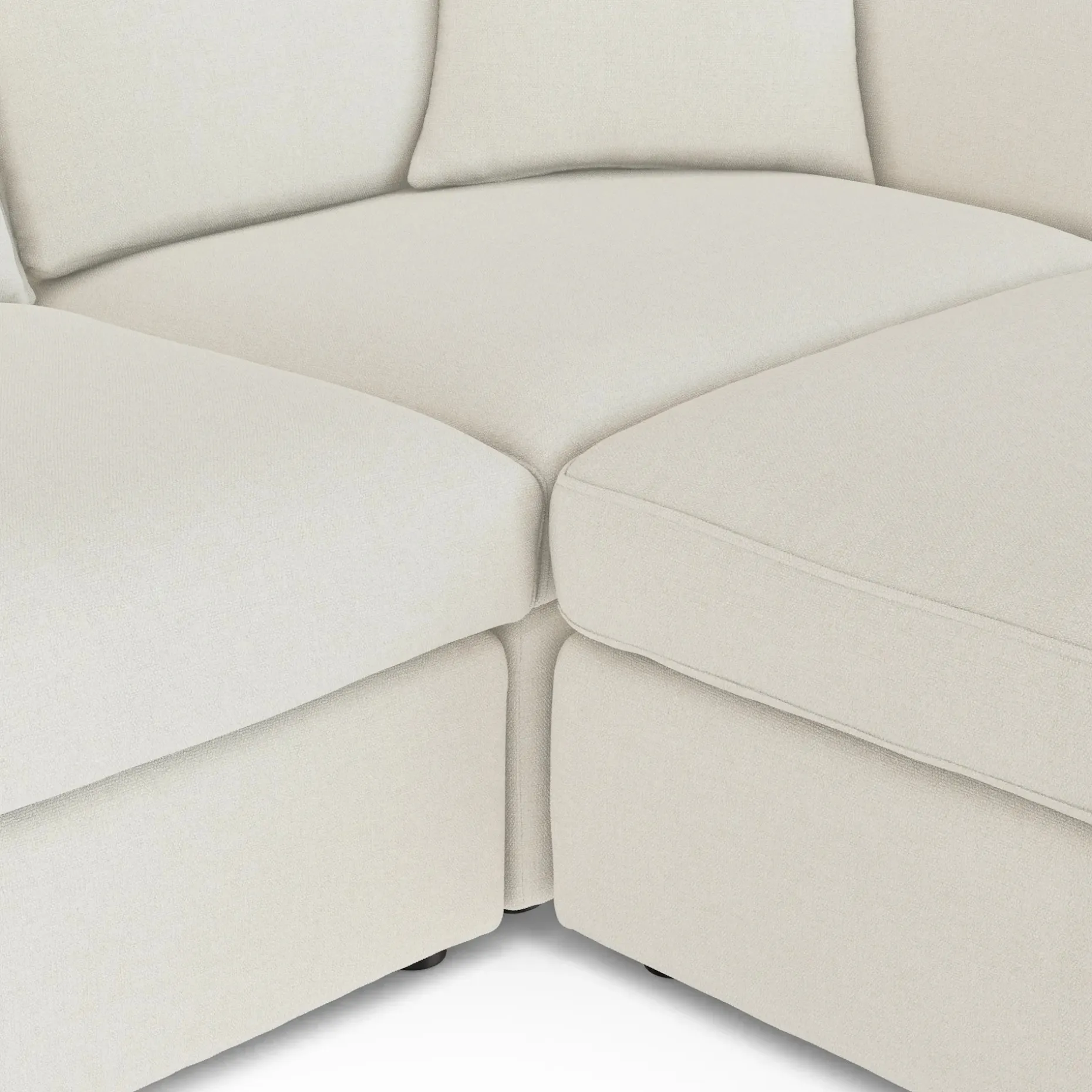 Lenae 104" Reversible Modular Sectional - Savoy Ivory