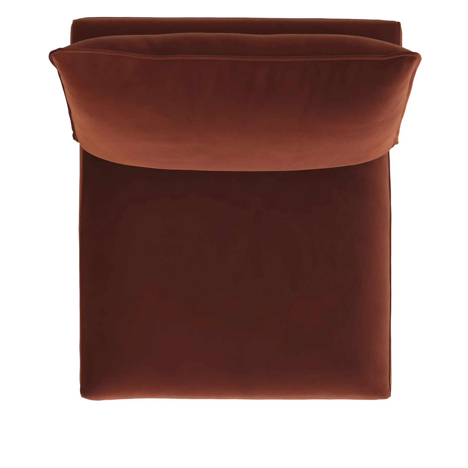 Lenae 32" Velvet Armless Chair Module - Hale Rust