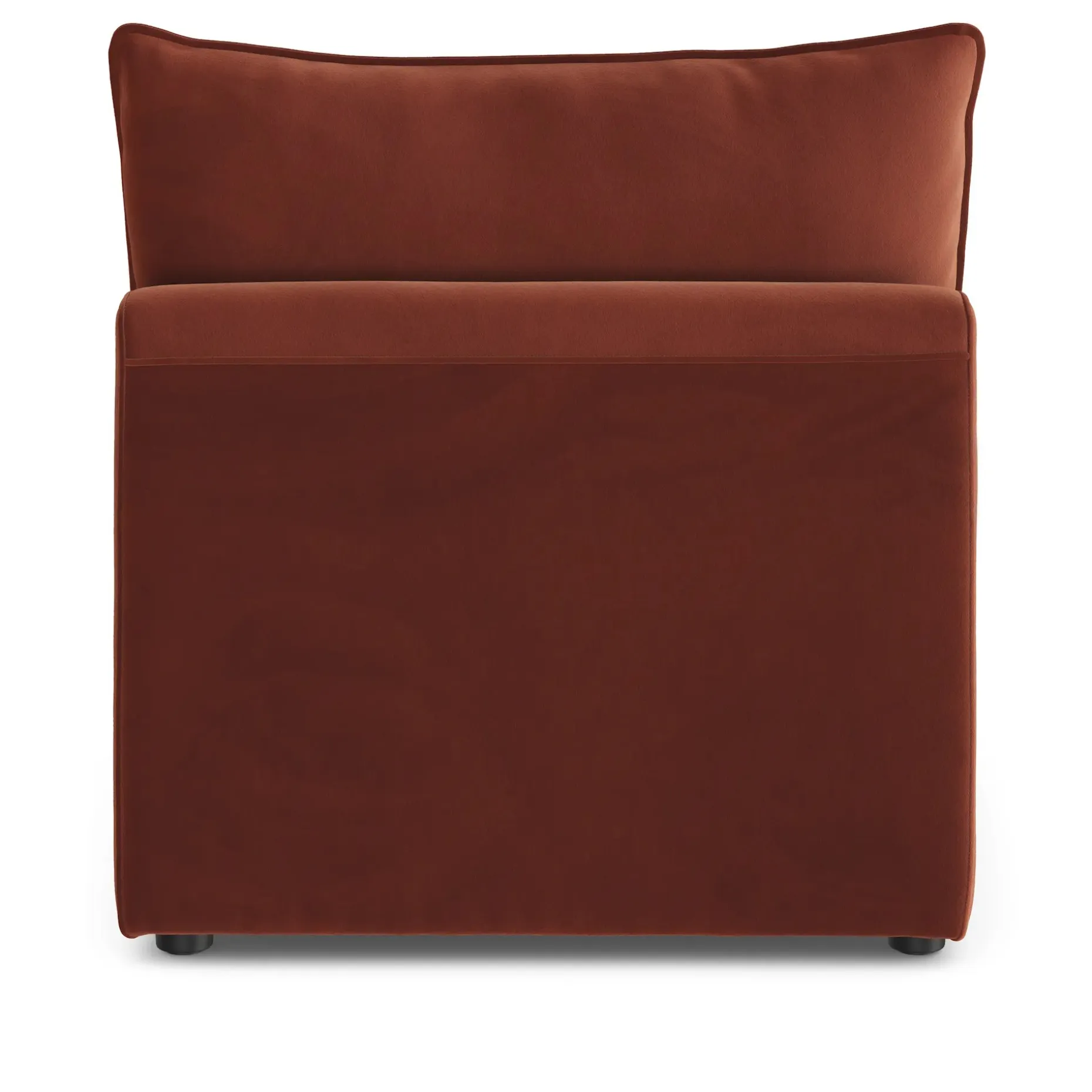 Lenae 32" Velvet Armless Chair Module - Hale Rust