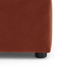 Lenae 38" Velvet Corner Module - Hale Rust