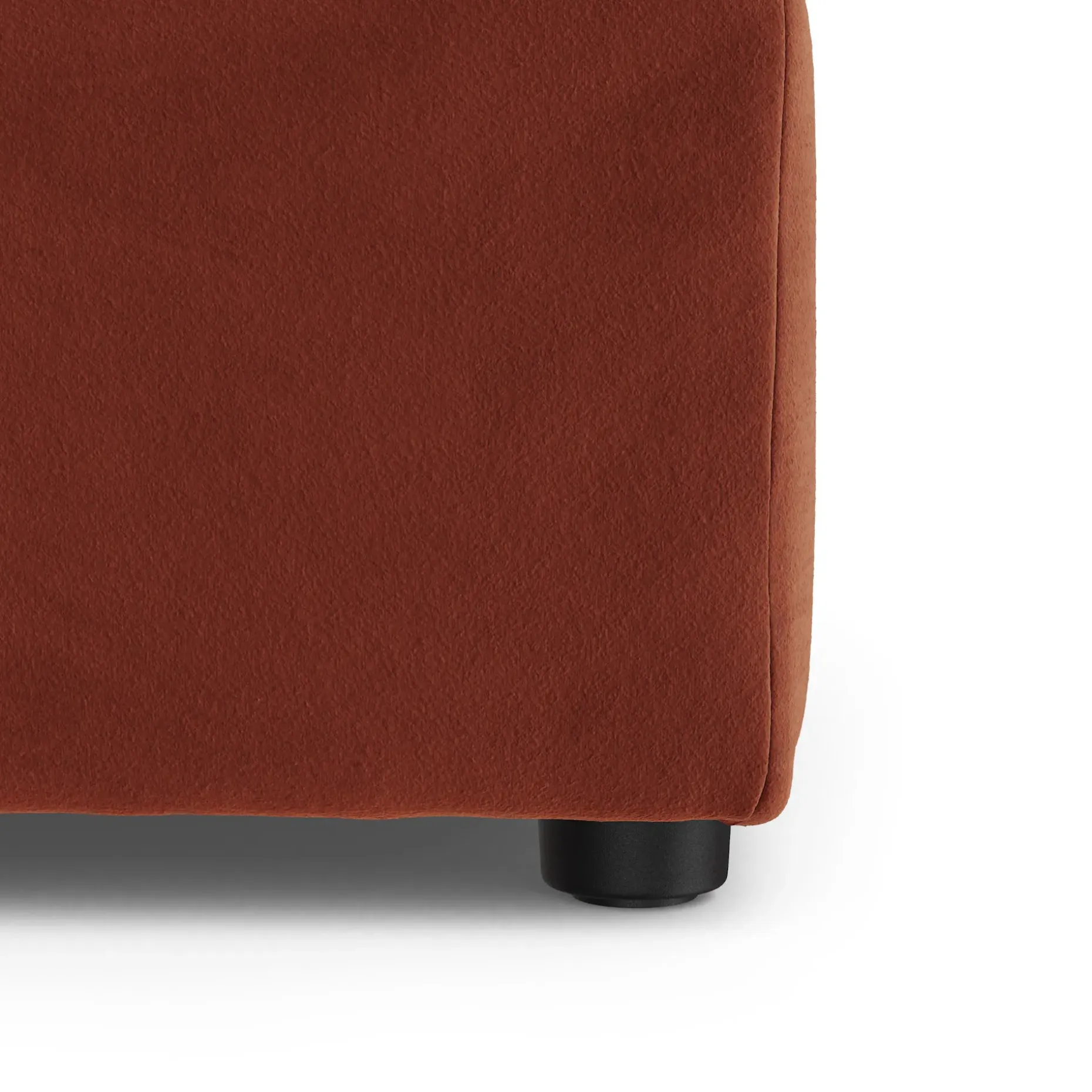 Lenae 38" Velvet Corner Module - Hale Rust