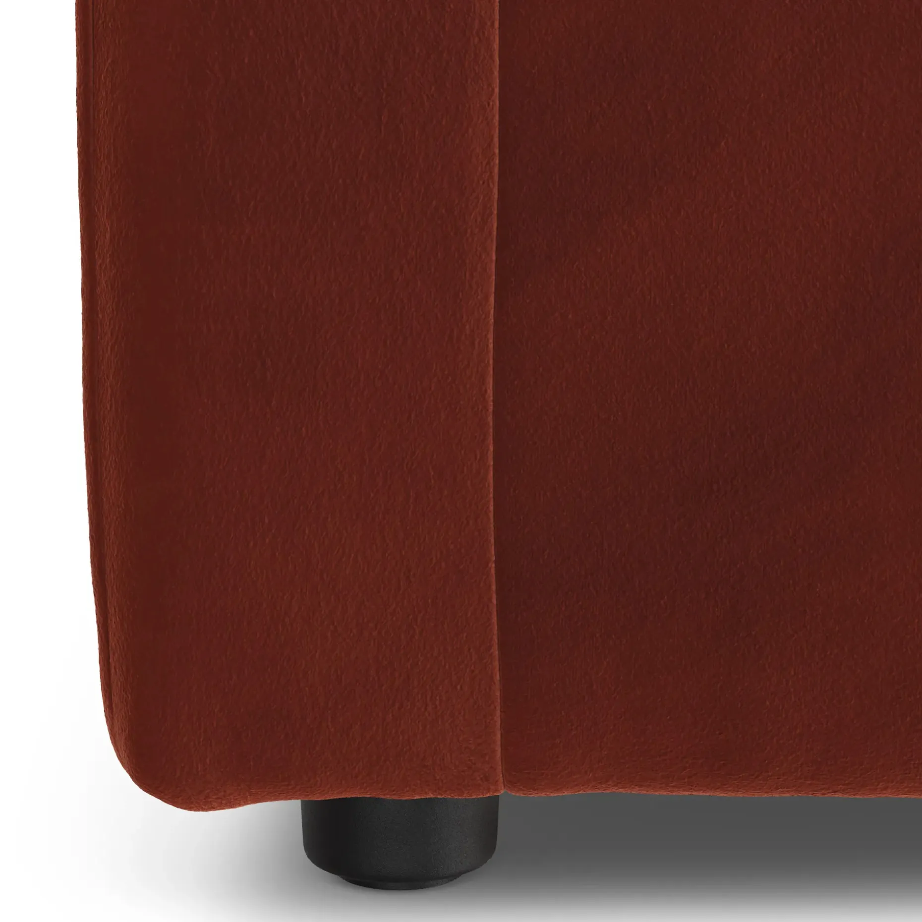 Lenae 106" Velvet Corner Sectional - Hale Rust